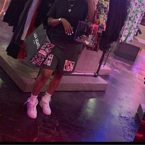 Nike French terry shorts galactic jade size small